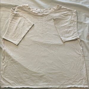 Treasure & Bond Short Sleeve Tee in Light Cream